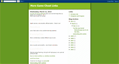 Desktop Screenshot of moregamecheatlinks.blogspot.com