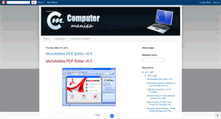 Desktop Screenshot of computermaniea.blogspot.com