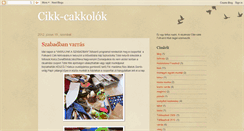 Desktop Screenshot of cikkcakkolok.blogspot.com