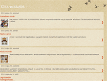 Tablet Screenshot of cikkcakkolok.blogspot.com