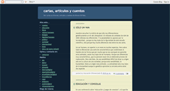 Desktop Screenshot of cartasarticulosycuentos.blogspot.com