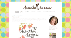 Desktop Screenshot of heatherrosas.blogspot.com