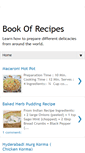 Mobile Screenshot of book-of-recipes.blogspot.com