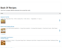 Tablet Screenshot of book-of-recipes.blogspot.com