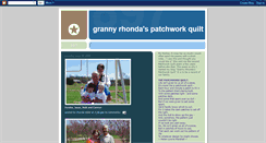 Desktop Screenshot of grannyrhondaspatchworkquilt.blogspot.com