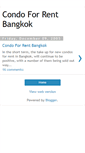 Mobile Screenshot of condoforrentbangkok.blogspot.com