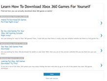 Tablet Screenshot of kidsxbox360games.blogspot.com