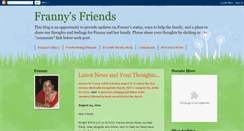 Desktop Screenshot of frannysfriends.blogspot.com