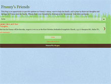 Tablet Screenshot of frannysfriends.blogspot.com