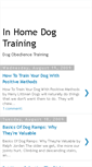 Mobile Screenshot of in-home-dog-training.blogspot.com