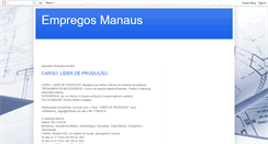 Desktop Screenshot of empregomanaus.blogspot.com