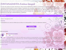 Tablet Screenshot of fontanadavita.blogspot.com