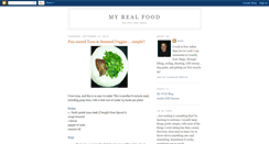 Desktop Screenshot of myrealfood.blogspot.com