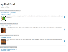 Tablet Screenshot of myrealfood.blogspot.com