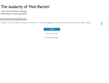 Tablet Screenshot of postracism.blogspot.com