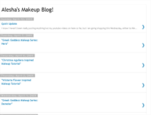 Tablet Screenshot of aleshasmakeup.blogspot.com