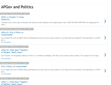 Tablet Screenshot of apgovpolitics.blogspot.com