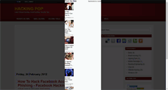 Desktop Screenshot of hackingpop.blogspot.com