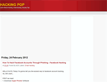 Tablet Screenshot of hackingpop.blogspot.com