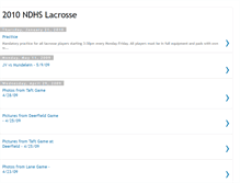 Tablet Screenshot of ndhslax.blogspot.com