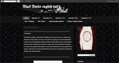 Desktop Screenshot of blackbutlerenglishdubs.blogspot.com