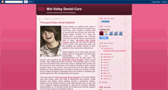 Desktop Screenshot of midvalleydentalcare.blogspot.com