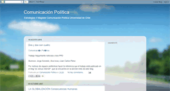Desktop Screenshot of comunicacionpoliticachile.blogspot.com