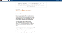 Desktop Screenshot of life-insurance-information-for-me.blogspot.com