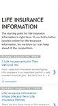 Mobile Screenshot of life-insurance-information-for-me.blogspot.com