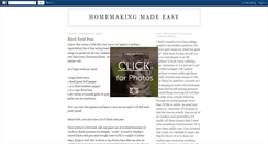 Desktop Screenshot of homemakingmadeeasy.blogspot.com