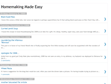 Tablet Screenshot of homemakingmadeeasy.blogspot.com