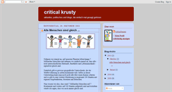 Desktop Screenshot of critical-krusty.blogspot.com