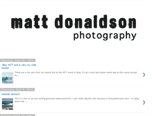 Tablet Screenshot of mattdonaldsonphotography.blogspot.com