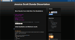 Desktop Screenshot of jessicascottdundadissertation.blogspot.com