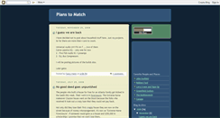 Desktop Screenshot of plans2match.blogspot.com