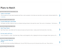 Tablet Screenshot of plans2match.blogspot.com
