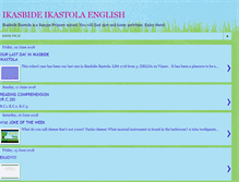 Tablet Screenshot of ikasbideenglish.blogspot.com