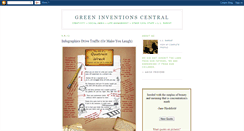 Desktop Screenshot of greeninventionscentral.blogspot.com