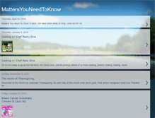 Tablet Screenshot of mattersyouneedtoknow.blogspot.com
