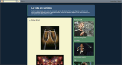 Desktop Screenshot of lavidaensonidos.blogspot.com