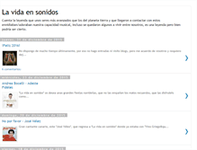 Tablet Screenshot of lavidaensonidos.blogspot.com