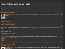 Tablet Screenshot of informasisepakbola82.blogspot.com