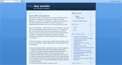 Desktop Screenshot of lazysaunter.blogspot.com