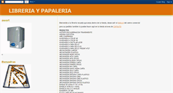 Desktop Screenshot of libreriaypapeleria.blogspot.com