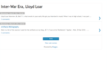Tablet Screenshot of interwareralloydloar.blogspot.com