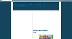 Desktop Screenshot of creandoenfoamy.blogspot.com