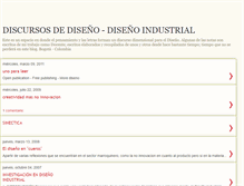 Tablet Screenshot of discursosdediseno.blogspot.com