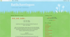 Desktop Screenshot of batikchanting.blogspot.com