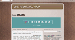 Desktop Screenshot of direitoemamplofoco.blogspot.com