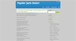 Desktop Screenshot of populer-sarki-sozleri.blogspot.com